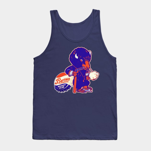 Defunct Buffalo Bisons Hockey Team Tank Top by Defunctland